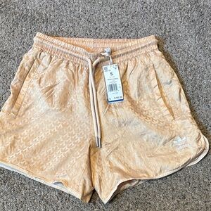 Adidas Originals Mono Shorts. Beige in color